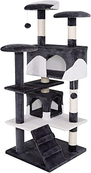 Dibea Arbre A Chat Arbre A Grimper Griffoir Pour Chat Hauteur 130 Cm Couleurs Differentes Amazon Fr Animalerie