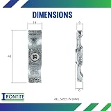 IRONTITE 5pc Galvanised Turn Button Latch 50mm 2" Cupboard Cabinet Gate Door view 3