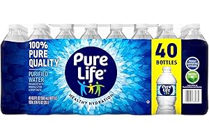 HEALTH & OUTDOORS Pure Life Purified Water, 40 CT, 16.9 Fl oz Bulk Savings