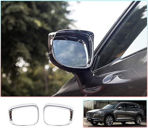 Amazon Cdefg マツダ Cx 5 2代目 Kf系 Cx 8 Kg系 対応 専用設計 ドアミラーバイザー 車用 リアビュー サイドミラー サンバイザー 雨除け レインガード 事故 防止 安全対策 視界 確保 鏡面式 雨雪ガード左右 2セット サイドバイザー 車 バイク