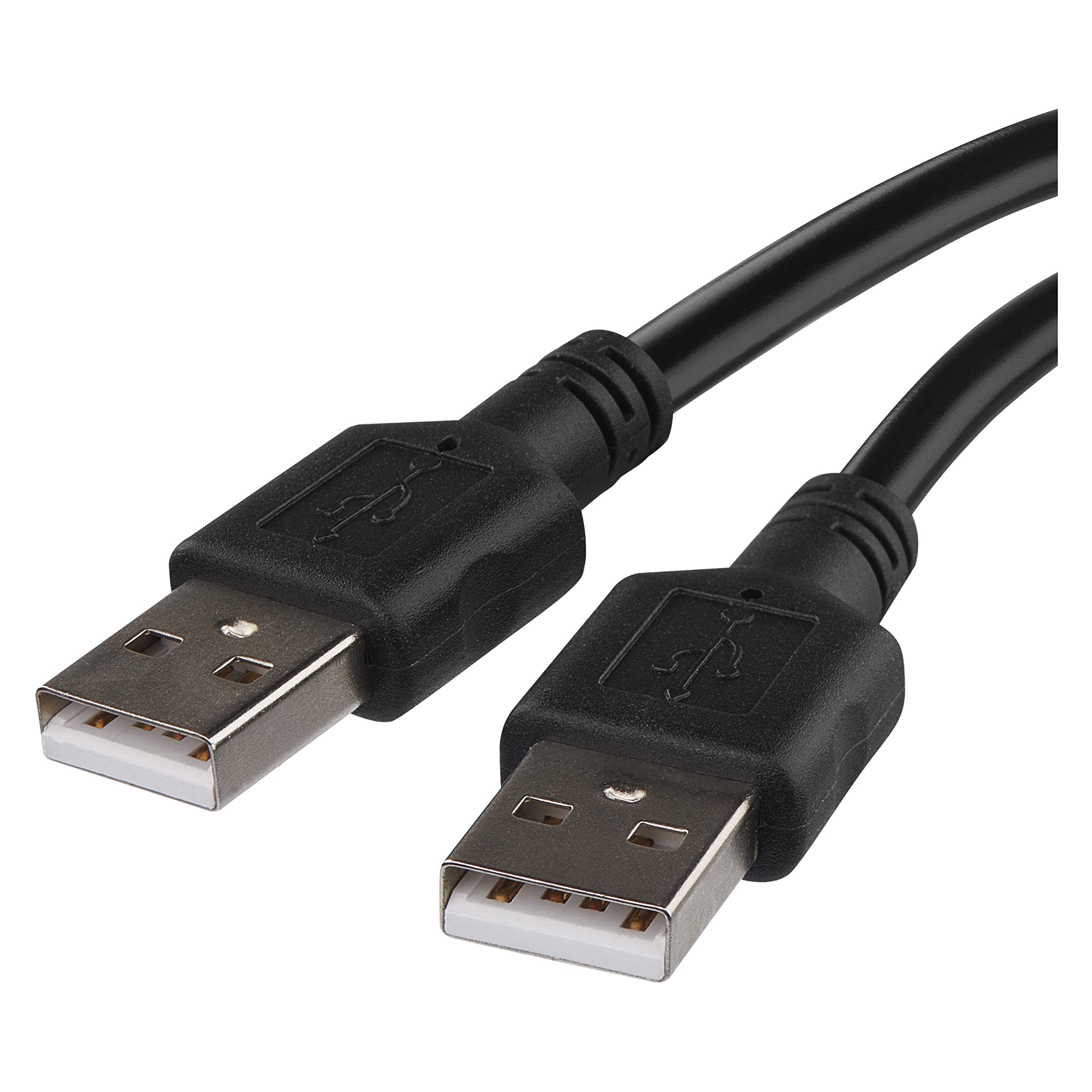 EMOS 2m USB-A to USB-A Cable, 480 Mbps Data Transfer, Black