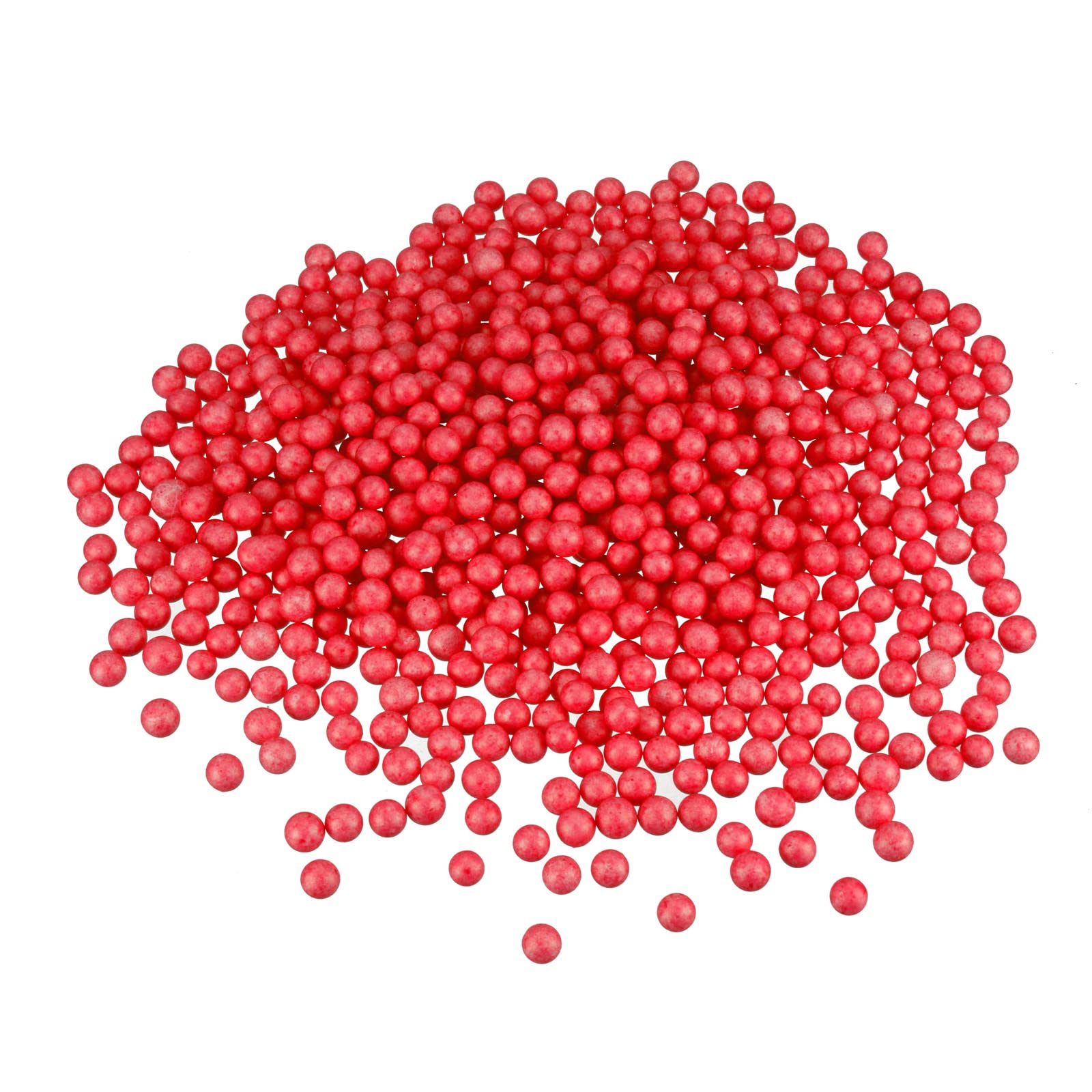 DMiotech 1 Pack 0.3-in Foam Beads Ball Polystyrene Round Foam Balls Red for DIY Craft, Arts, Party Decoration