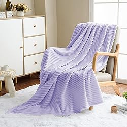 Vessia Flannel Fleece Throw Blanket for