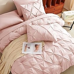 CozyLux Pink Full Size Comforter Sets for Girls 7