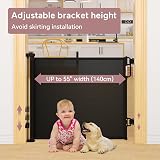 momcozy Retractable Baby Gate Mesh 33 Tall Extends to 55 Wide Doorway Stair Gate view 2