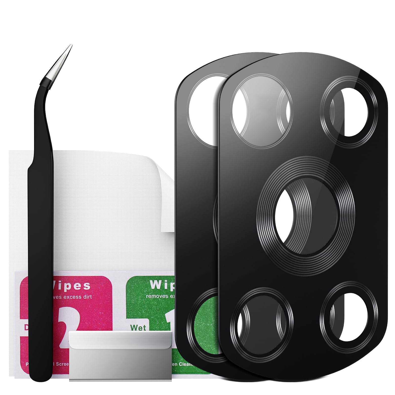 Eonpam 2 Pack Camera Glass Replacement for Xiaomi Poco X3 / X3 NFC / X3 Pro HD Rear Lens Glass + Repair Kit — image 1