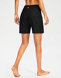 G Gradual Women's 7" Long Swim Board Shorts High