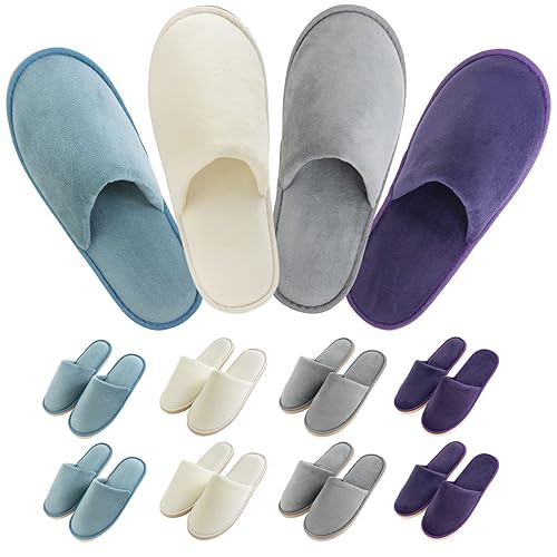 Pairs Disposable Slippers for Guests,Closed Toe Spa Slippers