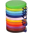 Sawysine 12 Pcs Floor Cushions Classroom Flexible Floor Seating with Handle for Kids in Home School Classroom Kindergarten Daycare Nursery (Classic Color,Round)