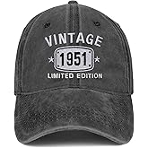 75th Birthday Gifts for Men Women 1950 Vintage Hats Embroidered Baseball Cap
