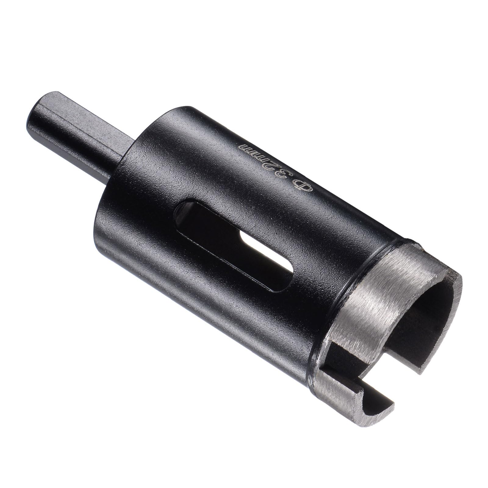 CoCud Diamond Core Drill Bit, 32mm Dia Triangle Shank, Tiles Stones Marble Concrete Dry/Wet Hole Saws Black - (Applications: for M10 Angle Grinder), 1-Piece