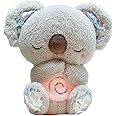 STALKLENE Mush Plushies for Anxiety and Sleep, Breathing Animals, Breathing Otter, Mush Sleepy Otter for Adults, Mush Breathing Otter, with Sensory Music,Lights