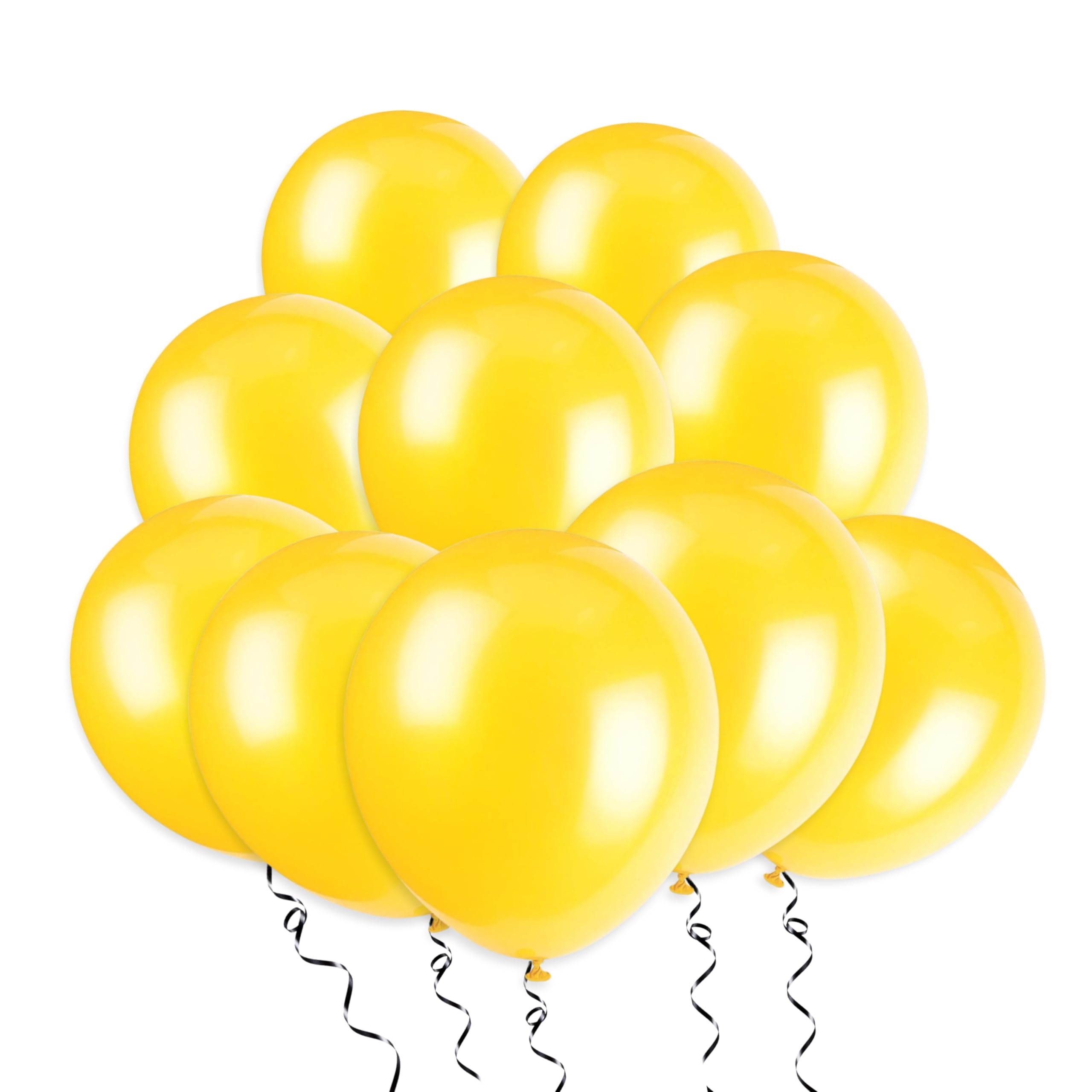 Lemon Yellow Premium Latex Balloons (30cm) Pack of 10 - Party Decorations for Celebrations and Events — image 1