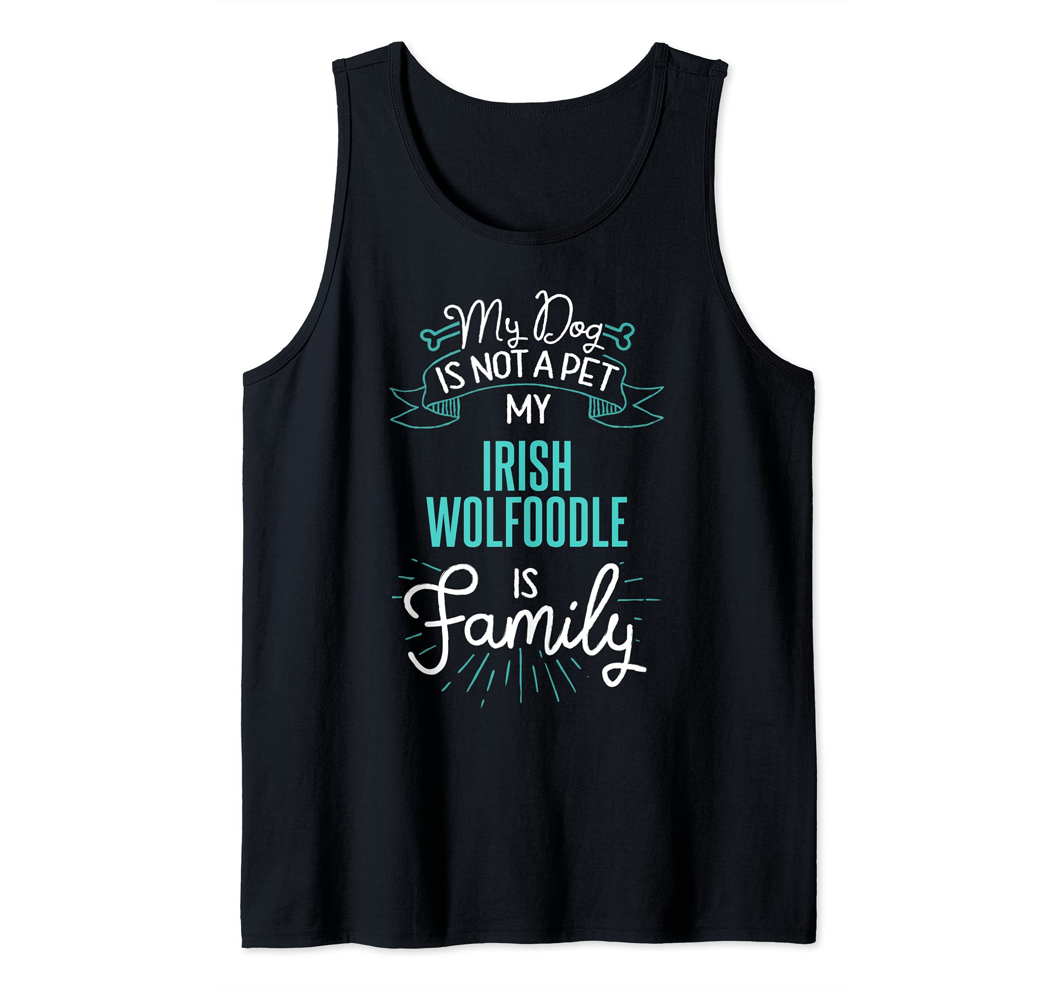 Cute Irish Wolfoodle Design Family Dog Giftn Tank Top