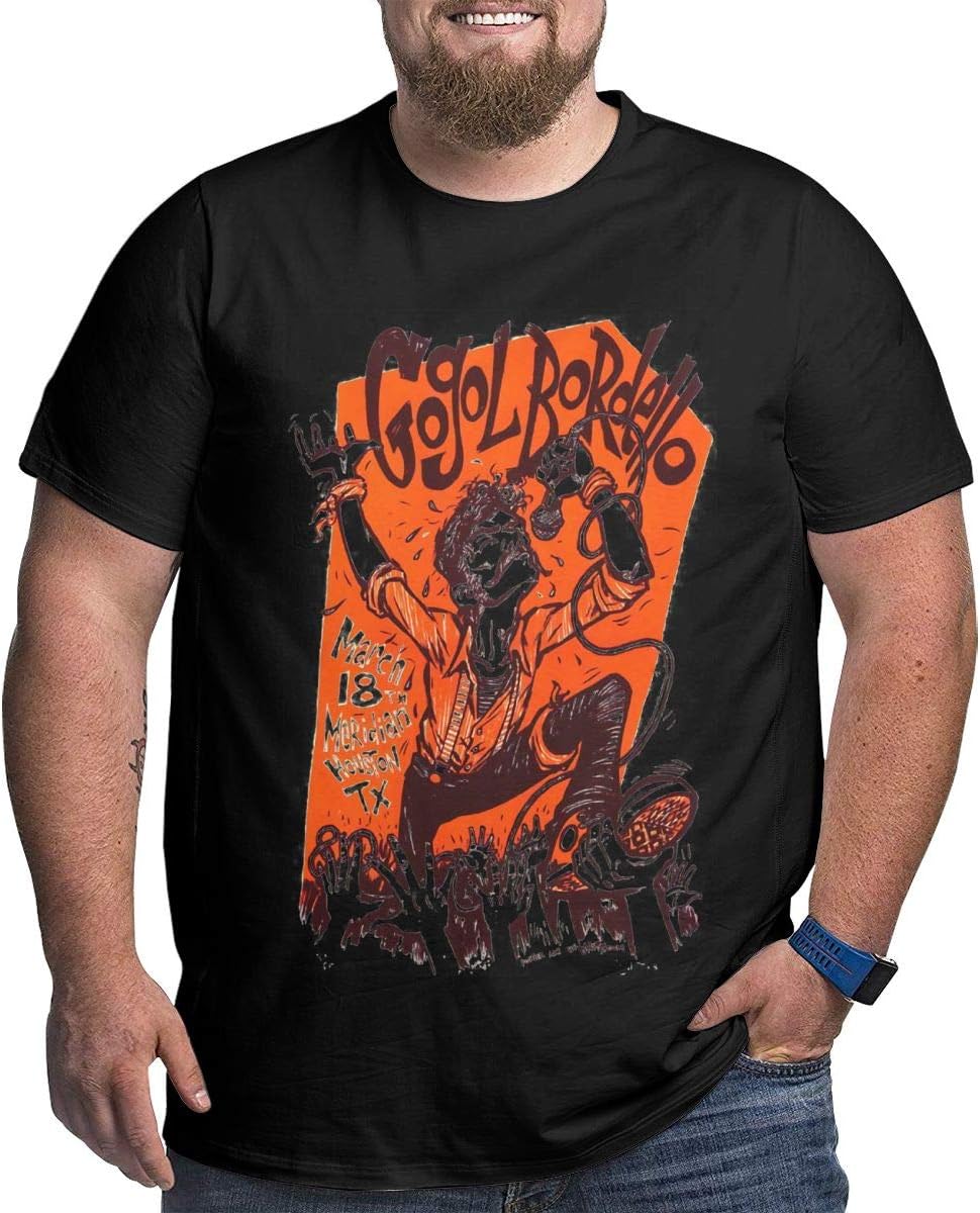 COURTNEY FRANCIS Mens Big Size Classic Gogol Bordello T Shirts Black