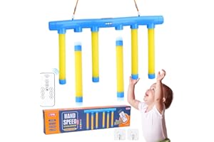 OCES Reflex Stick Game, Reflex Sticks Reaction Training Hand Speed Challenge Game, Upgrade Hand Eye Coordination Training Catching Toy Remote Control 3 Adjustable Speed (Standard)