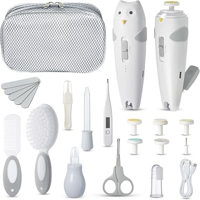 Lictin 26 in 1 Baby Care Kit Rechargeable Nail Trimmer Auto Light