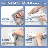 Newthinking Suction Grab Rails Bath Safety Handle 2 Suction Cups Non Slip view 8