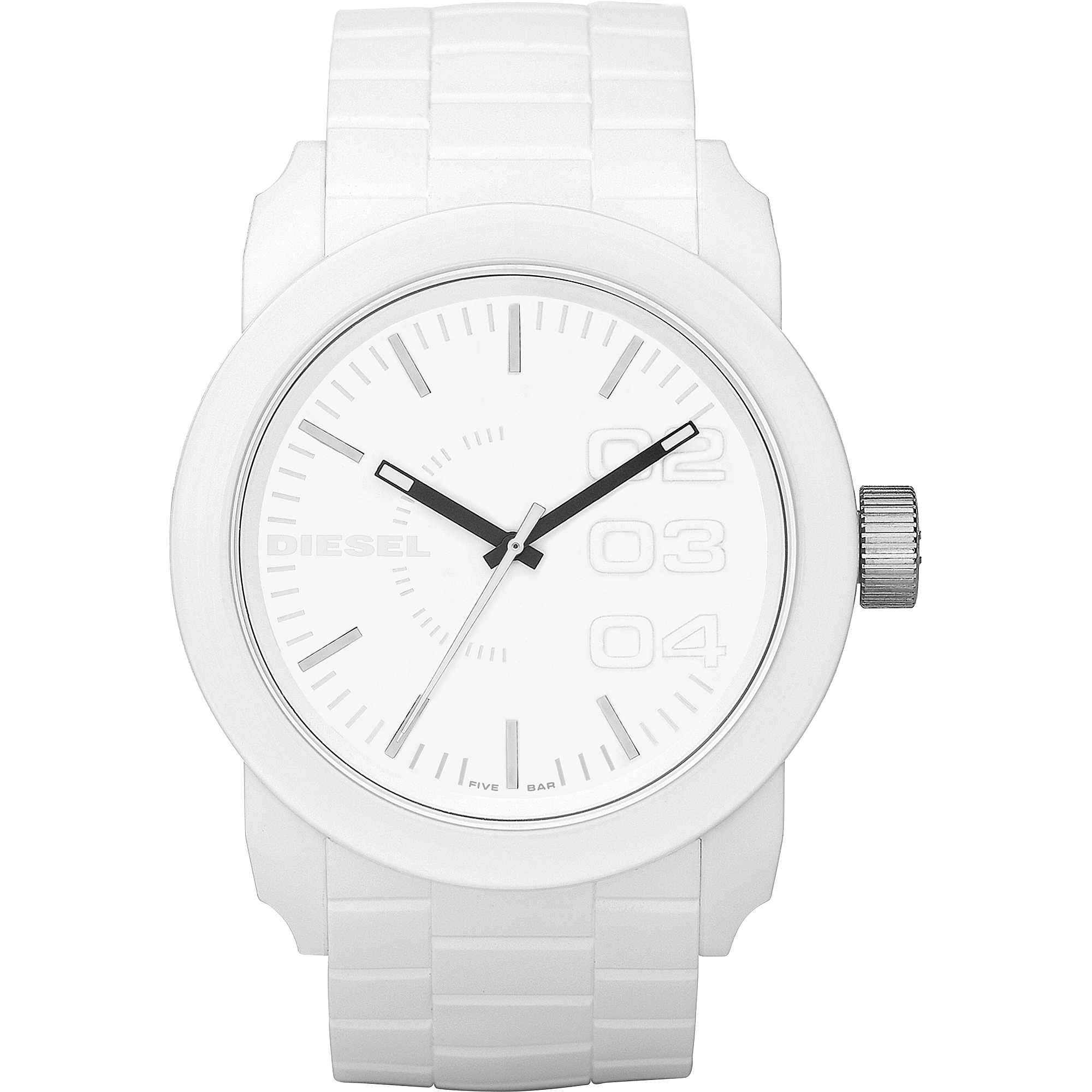 Diesel Double Down Men's Quartz Watch with Silicone, Stainless Steel or Leather Strap