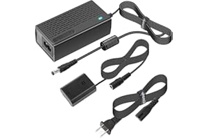 Kimaru NP-FZ100 Dummy Battery AC Power Supply Adapter Kit for Sony Alpha A6600 A6700 ZV-E1, FX3 FX30 A7CII ZV-E10II, A7C A7CR