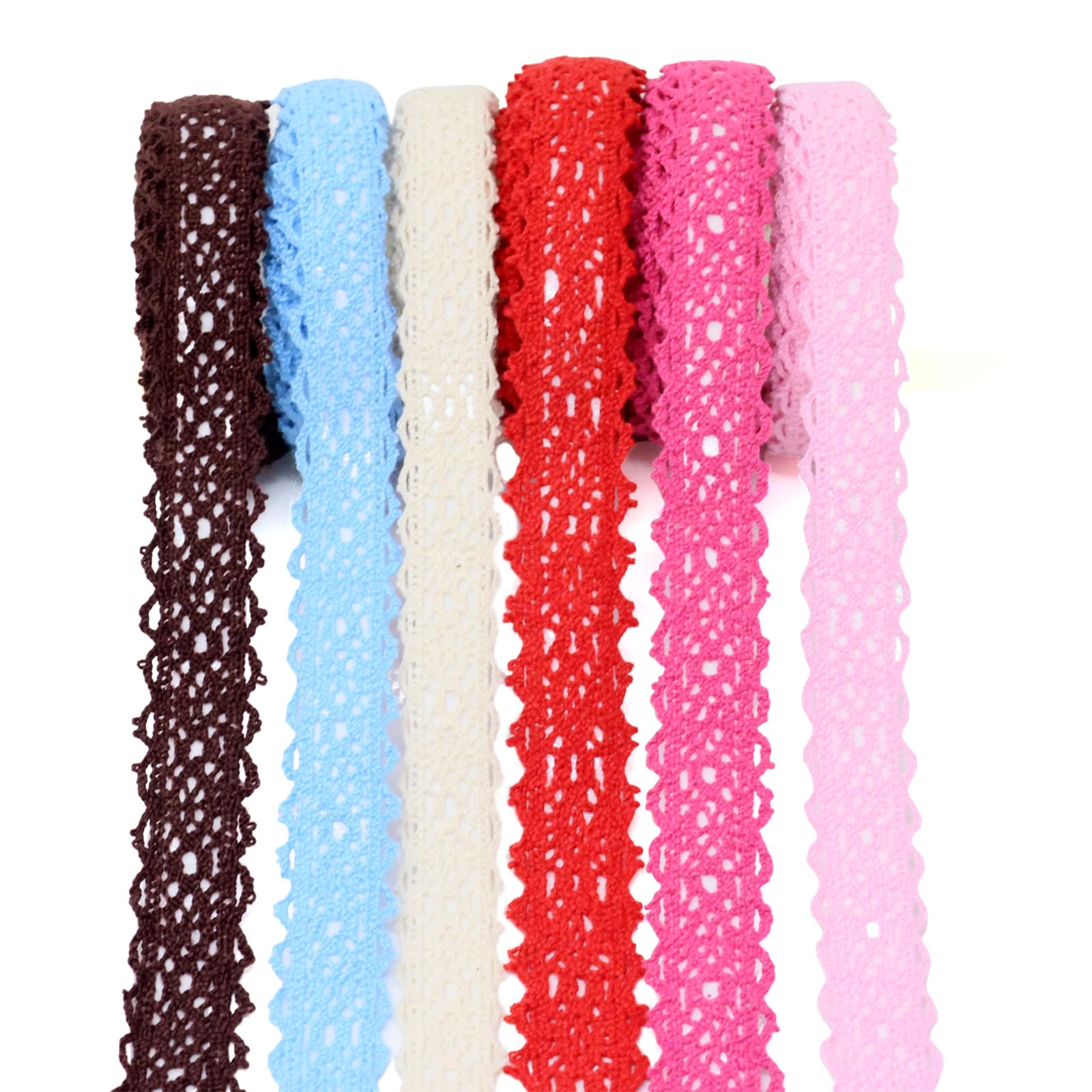 幅9 Honbay 6 Rolls of Lace Tapes Fabric Trim Decorative Small, A | eBay