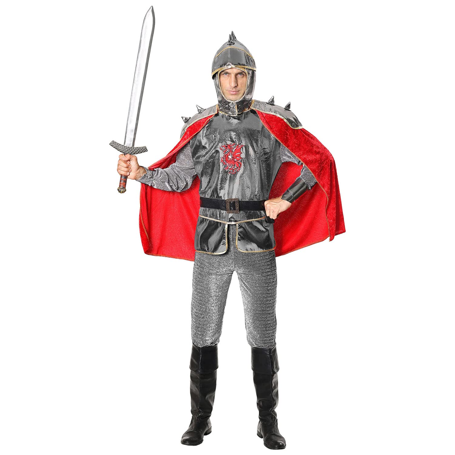 Widmann Fancy Dress Costume Mens Male Adult Knight Outfit L