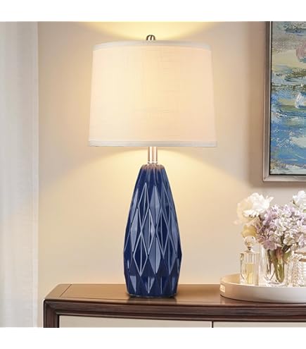 Fangio Lighting 8827 Fangio Lightings 26 Inch Blue Ceramic Table