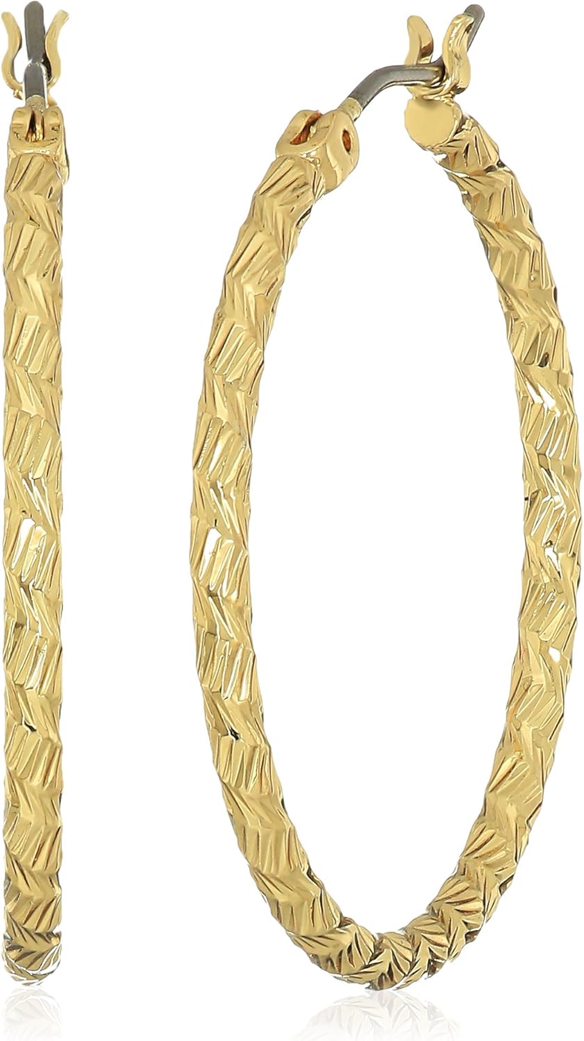Nine west gold hoop earrings Clearance