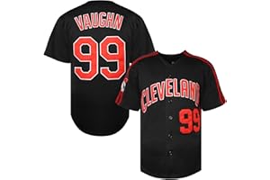 TKJPYWYH Men's Ricky Vaughn 99 Movie Baseball Jersey,90s Hip Hop Clothing Stitched Sports Fan Shirt Jersey Navy Grey White