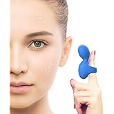 Fuigarry Mini-Ring Face & Eye Handheld Massager, Waterproof Portable Powerful Massage Tool, Multifunctional Eye, Jaw, Finger and Body Massager, Relieves Facial Muscle Fatigue and Pain - Blue