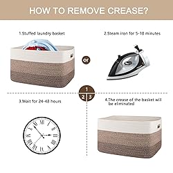 OIAHOMY Large Blanket Basket For Living
