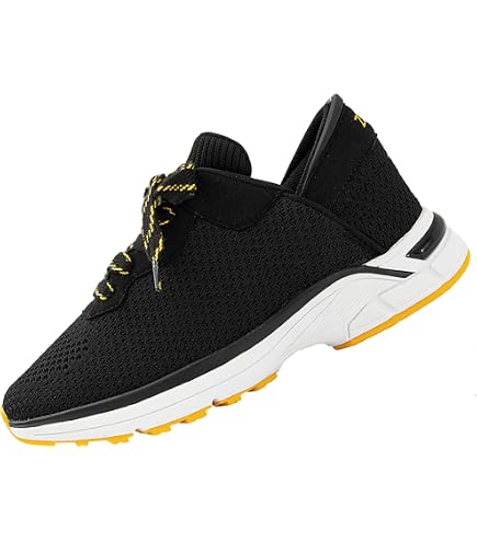 Amazon.com | ZEBA Hands Free Slip on Black Husky Sneakers for Men