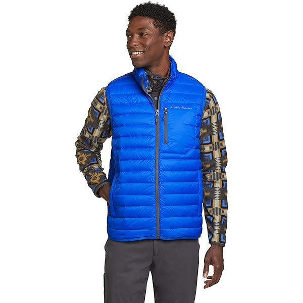 Eddie Bauer Men's Down Puffer Vest (Gray, Medium) at Amazon Men's