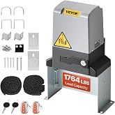 Vevor Automatic Sliding Gate Opener 1764 LBS Electric Sliding Gate Motors | With 2 Remote Controls, 100 ft Range, 370W Heavy Duty Chain Drive Sliding Door Opener Gate Door Kit, 43 ft Per Min Move Speed
