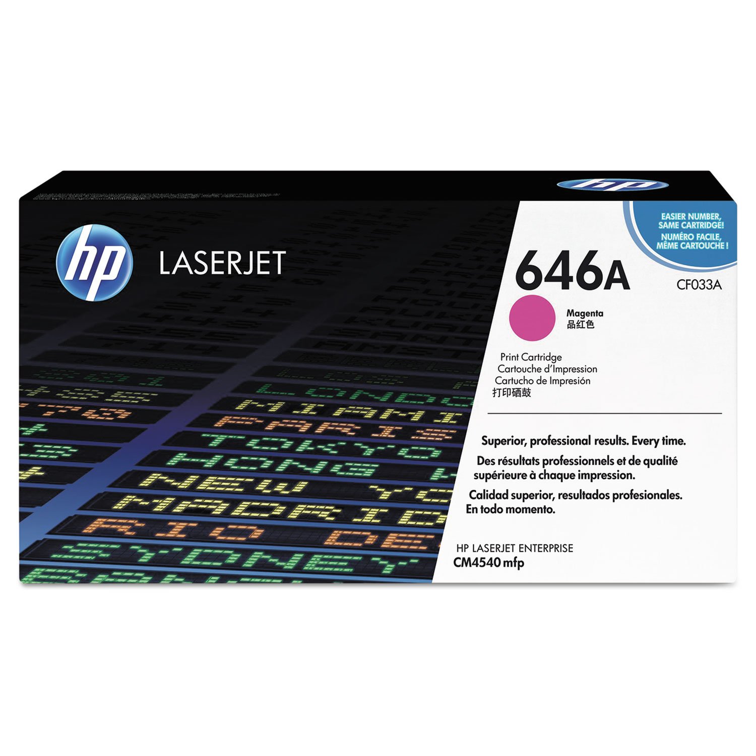 HP CF033A 646A Original LaserJet Toner Cartridge, Magenta, Single Pack
