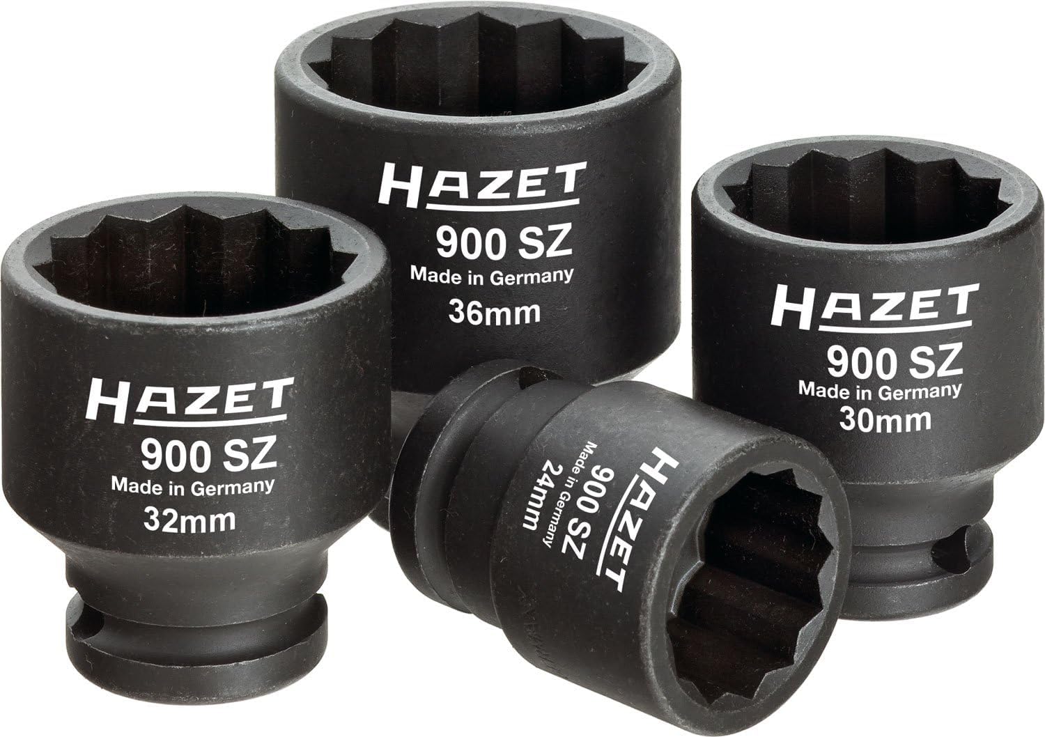 HAZET 900SZ/4 12-Point Traction Profile Tool Set for Drive Joint and Axle Shafts - Phosphatised/Oiled