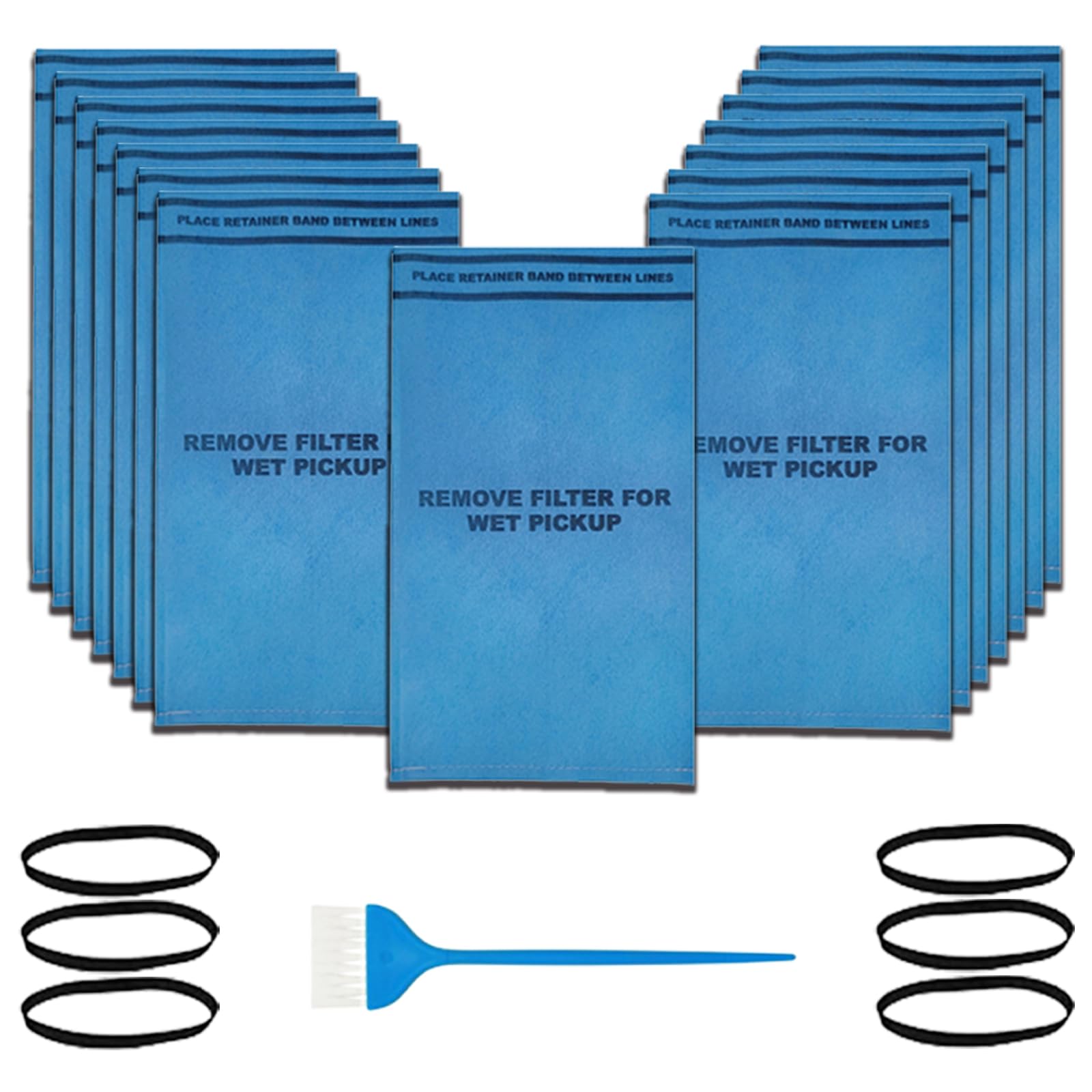 SpaceTent 15 Pack WS01025F2 Filter Bags compatible with WORKSHOP Select 2-1/2-Gallon To 5-Gallon Vacs, Armor All AA255 Vac, Select Husky Stinger and Bucket Head Wet Dry Vacs, Part# VF2000