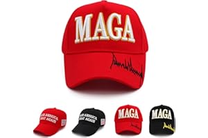 HOMESLIK Trump 2024 MAGA Hat Make America Great Again Donald Trump Slogan with USA Flag Cap Trump Merchandise Gift for Women Men