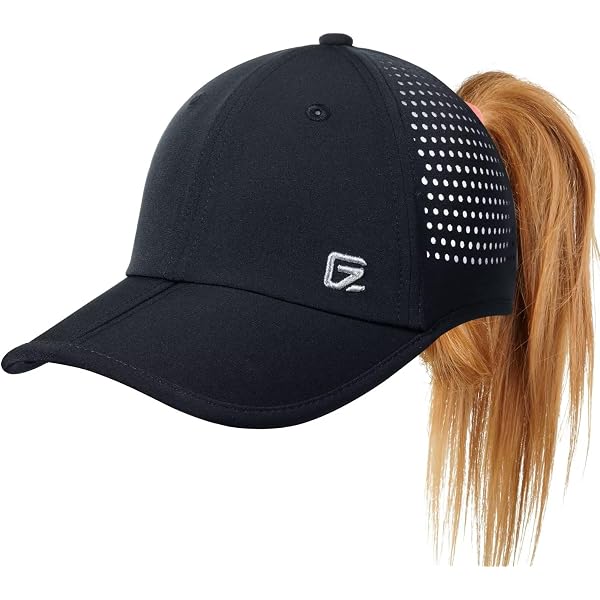 Funky Junque Women's Criss Cross Baseball Cap – Ponytail Slot, Distressed Style, Black - View #6