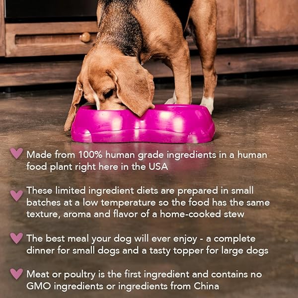 CARU REAL PORK STEW FOR DOGS, NATURAL ADULT WET DOG FOOD WITH ADDED VITAMINS AND MINERALS, FREE FROM GRAIN, WHEAT AND GLUTEN (PACK OF 12)