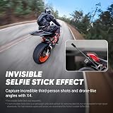 Insta360 X4 8K Waterproof 360 Action Camera 4K Wide Angle Invisible Stick 135 view 4