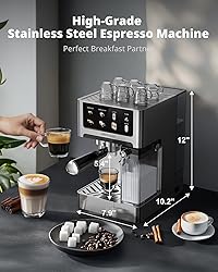 AIRMSEN 20 Bar Espresso Machine with Automatic Milk