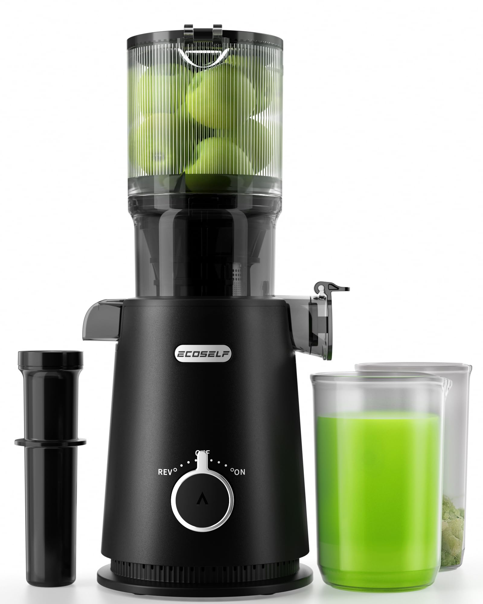 Photo 1 of ECOSELF Black Juicer Machines with Wide Mouth, High Juice Yield
