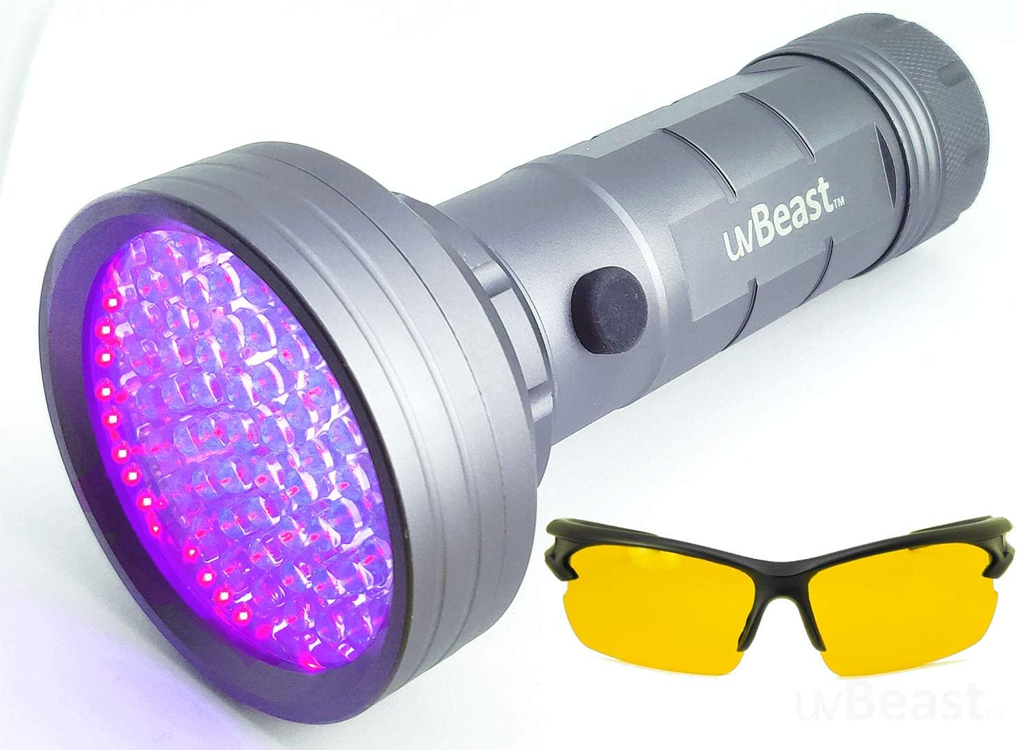 uvBeast NEW 68 LED 3 Modes – Compact Black Light UV Flashlight with HIGH POWER Beam 385-395nm - Best for Cat Dog Urine Detection Works Even in Ambient Light - Patented - Designed in UK