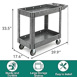YITAHOME Utility Cart on Wheels, 550 lbs Capacity
