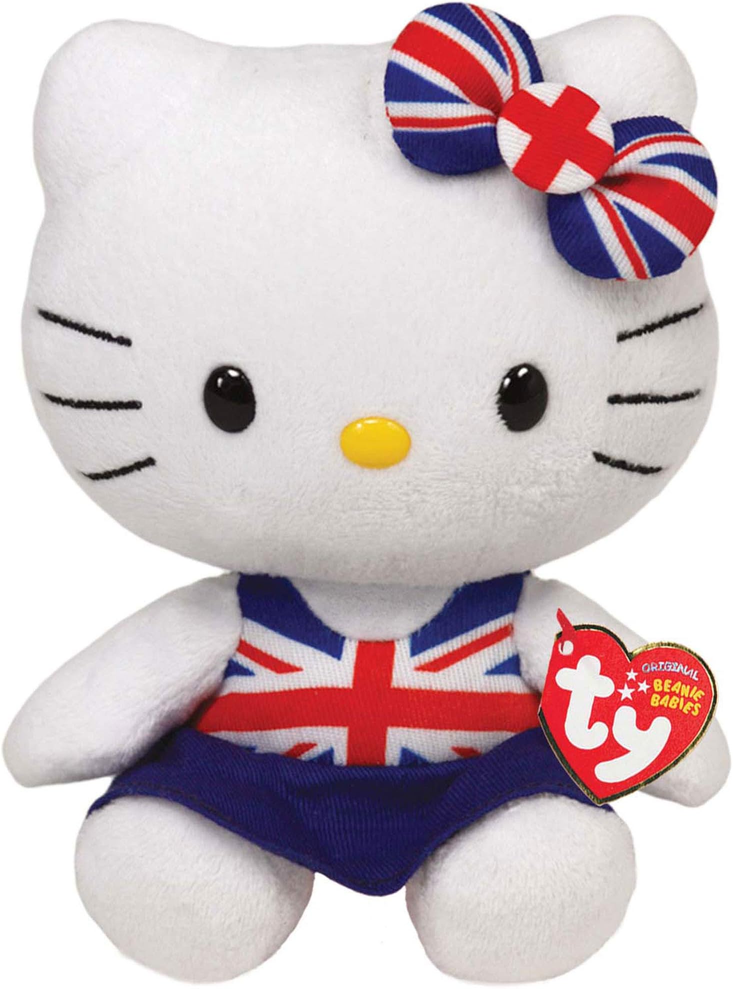 Hello Kitty Union Jack Dress Ty Beanie Babie Uk Exclusive