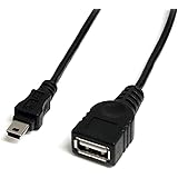 StarTech Mini USB 2.0 Cable - USB A to Mini B F/M - 1 Feet (USBMUSBFM1)