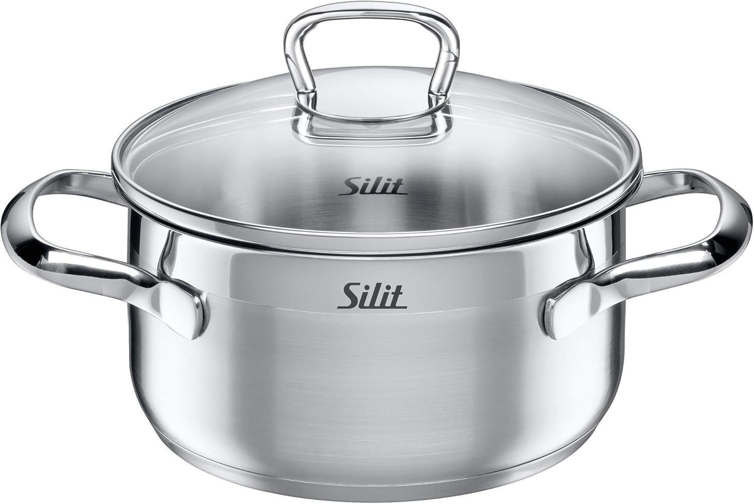 Silit Pot Set 10-Piece Toskana Pouring Rim Glass Lid Stainless Steel Suitable for Induction Hobs Dishwasher-Safe - Image 3