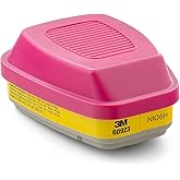 3M Organic Vapor/Acid Gas Cartridge/Filter 60923, P100 Respiratory Protection, 10 Filters