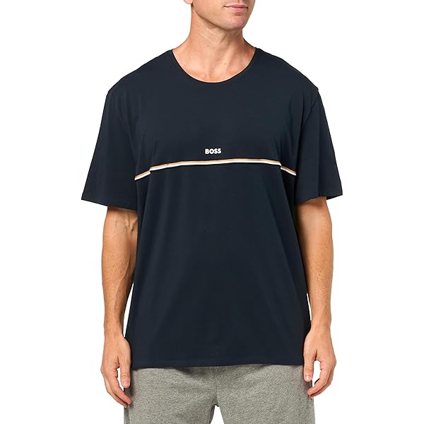 BOSS Men's Modern Fit Basic Single Jersey T-Shirt, White